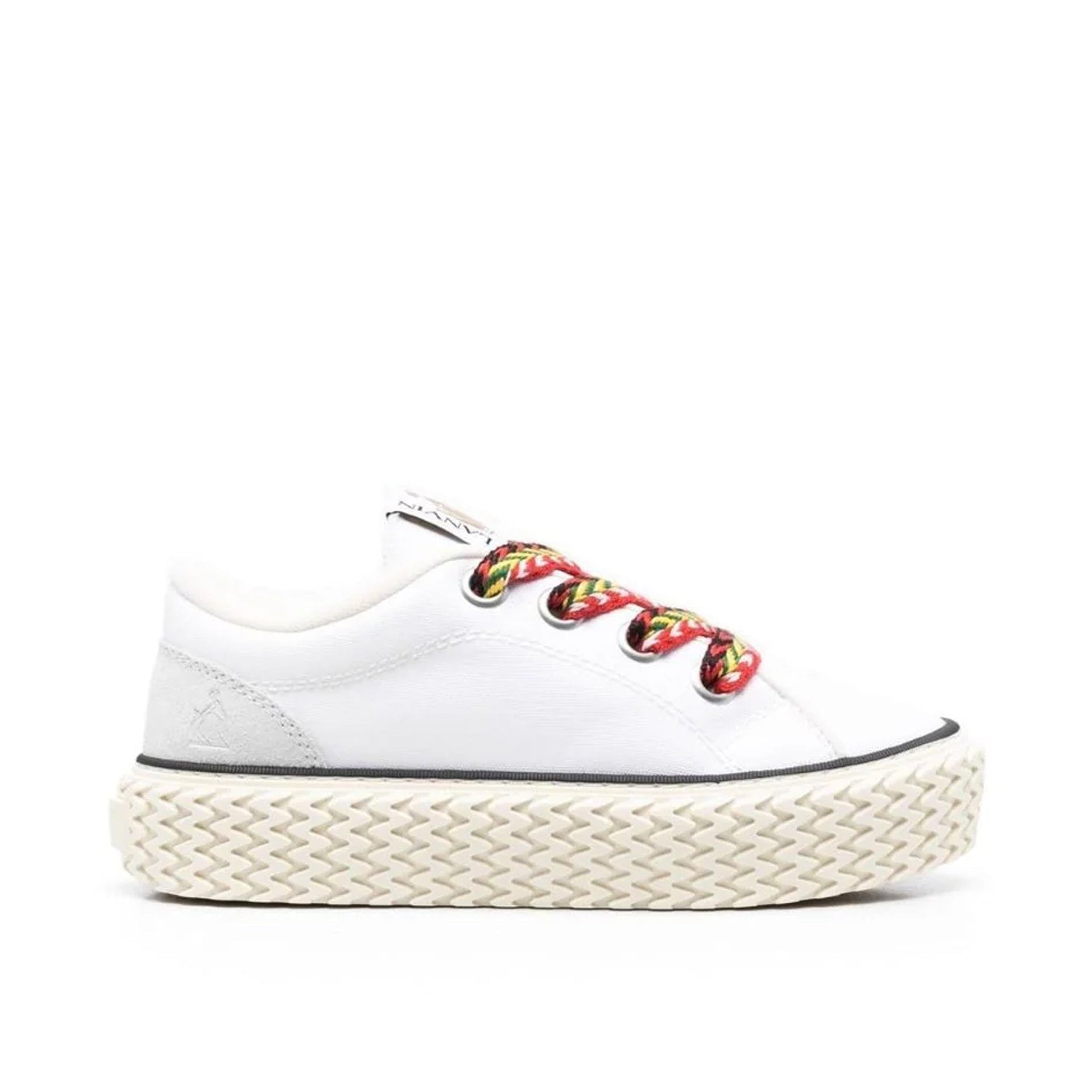 Lanvin Cotton Lace-Up Sneakers