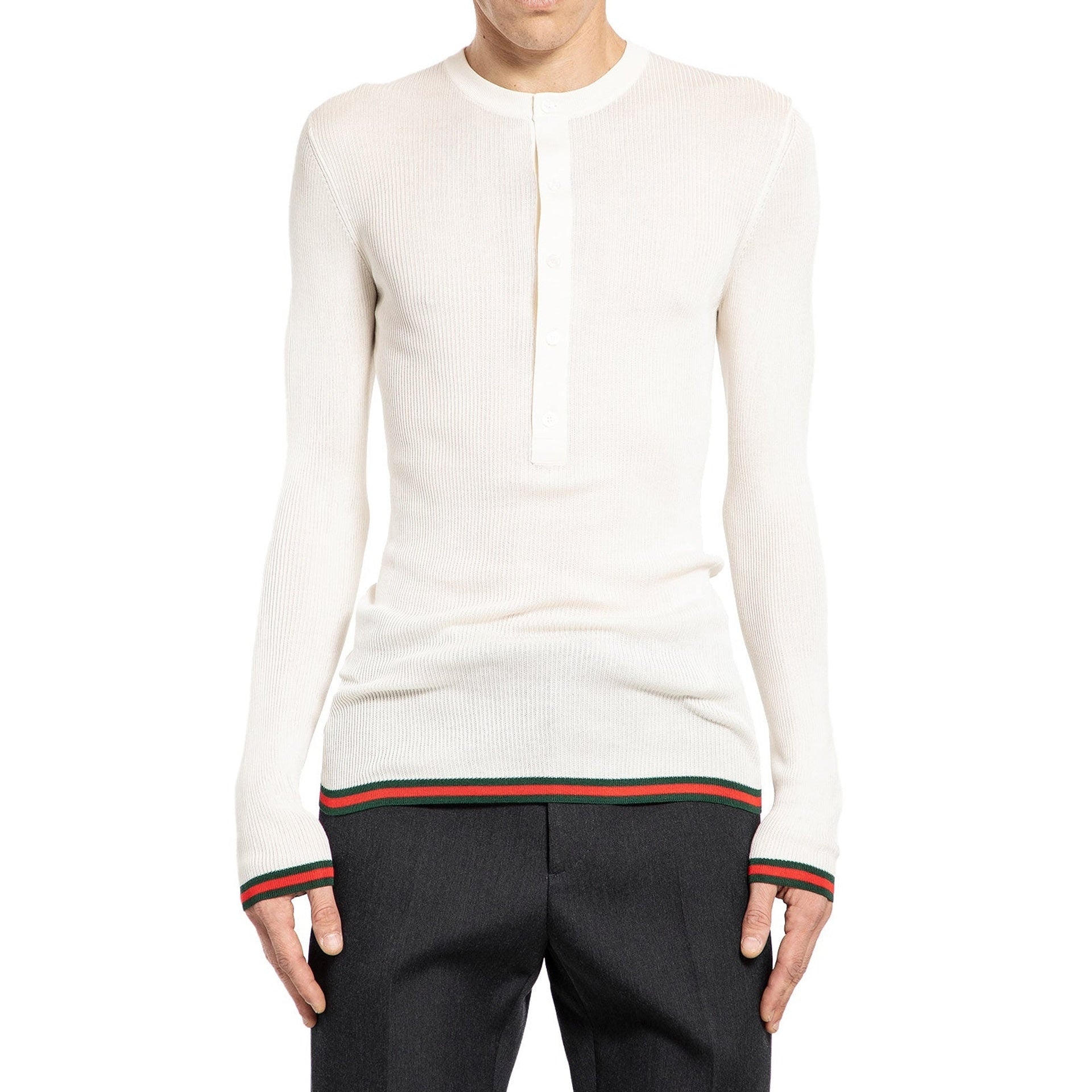 Gucci Ribbed-Knit Silk T-Shirt – Siebentaschen