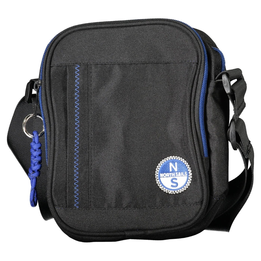 Men’s Black Shoulder Bag with Adjustable Strap