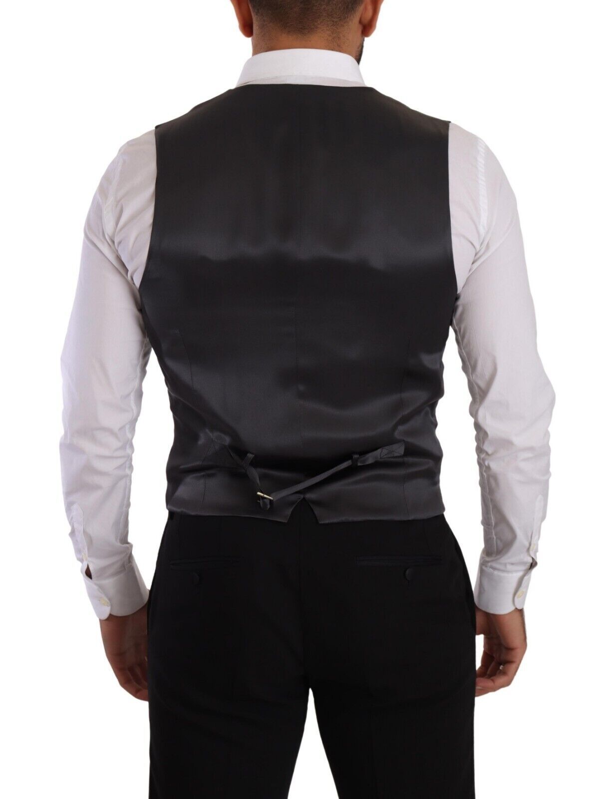 Dolce &amp; Gabbana Elegante gestreifte zweireihige Weste