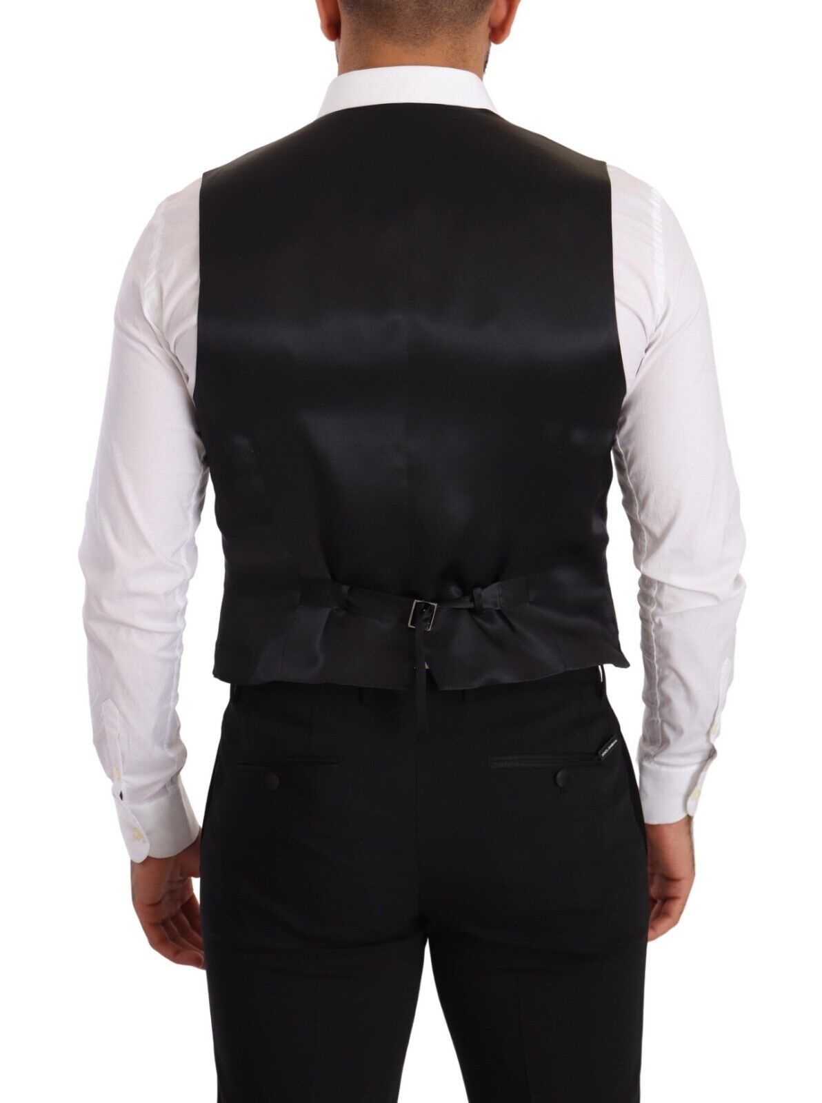 Dolce &amp; Gabbana Elegante graue Seidenweste