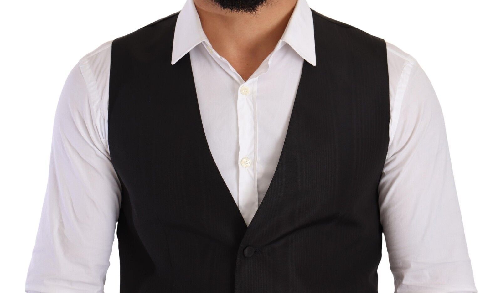 Dolce &amp; Gabbana Elegante graue Seidenweste
