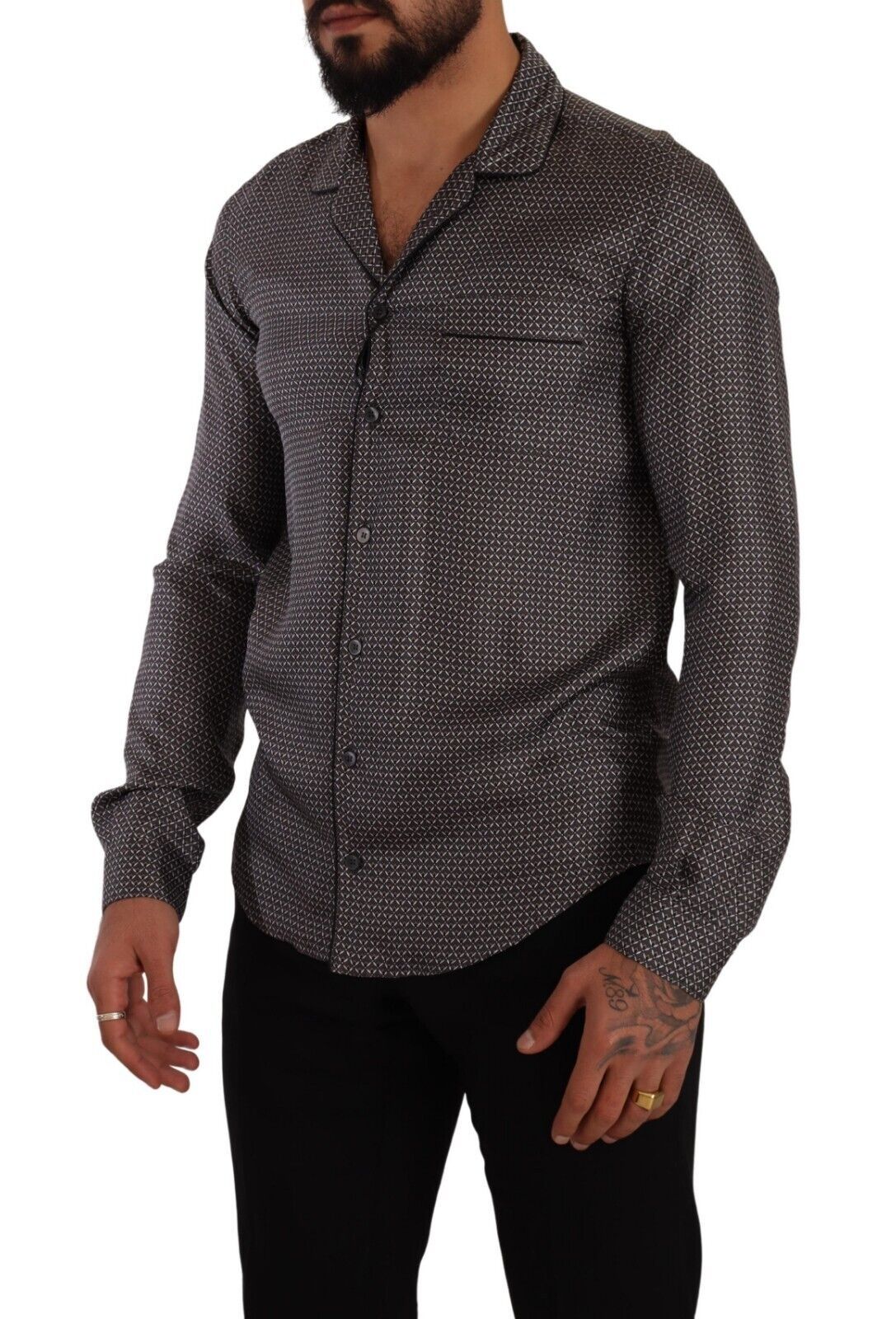 Dolce &amp; Gabbana Elegantes Button-Down-Hemd aus Seide