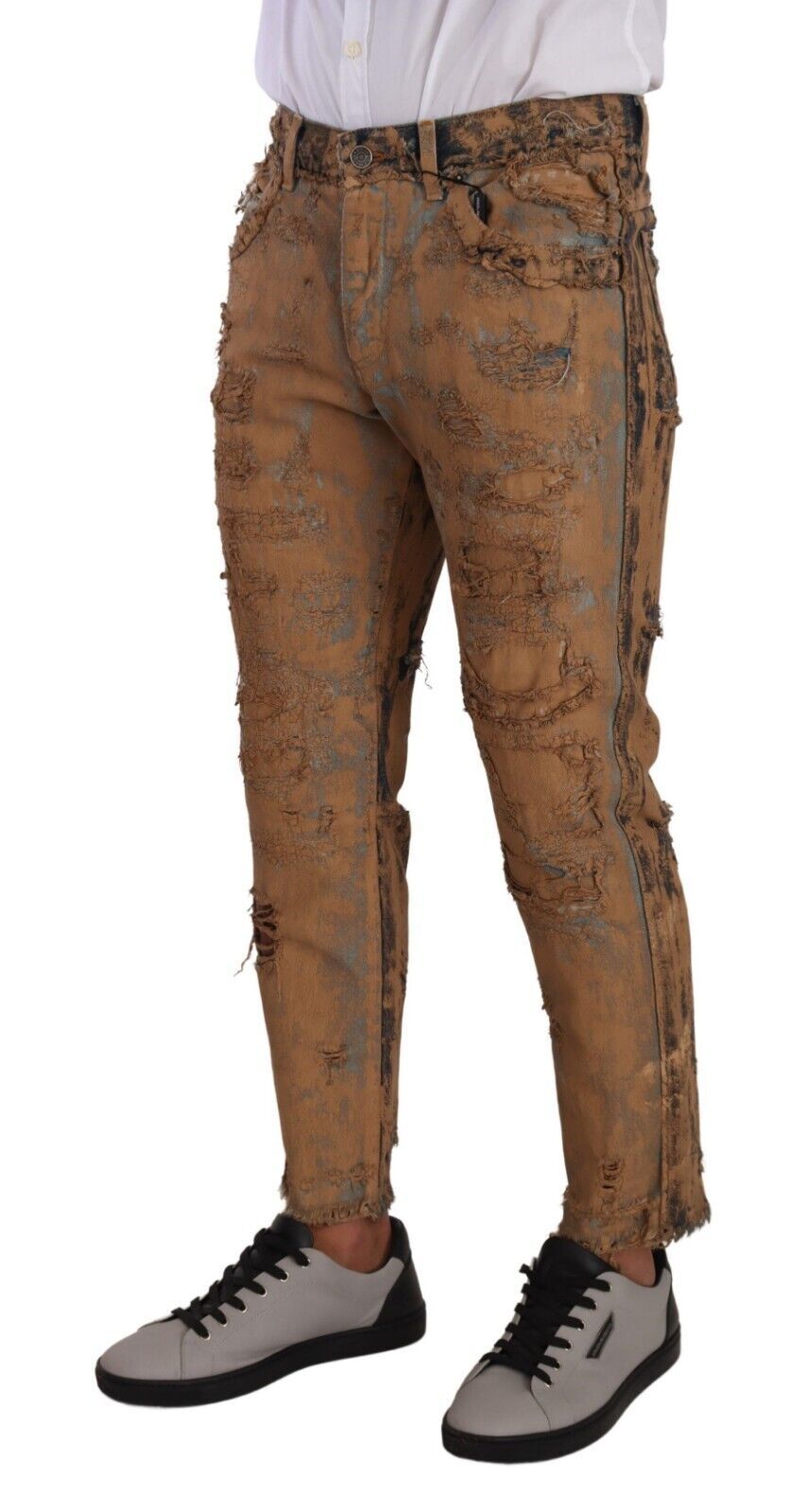 Dolce &amp; Gabbana – Klassische, authentische Denimhose im Used-Look