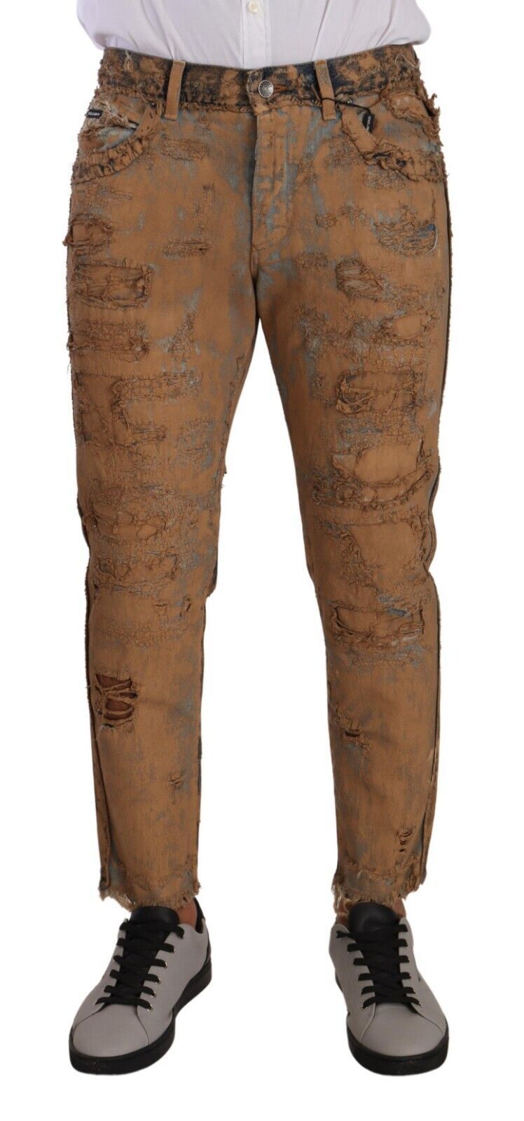 Dolce &amp; Gabbana – Klassische, authentische Denimhose im Used-Look