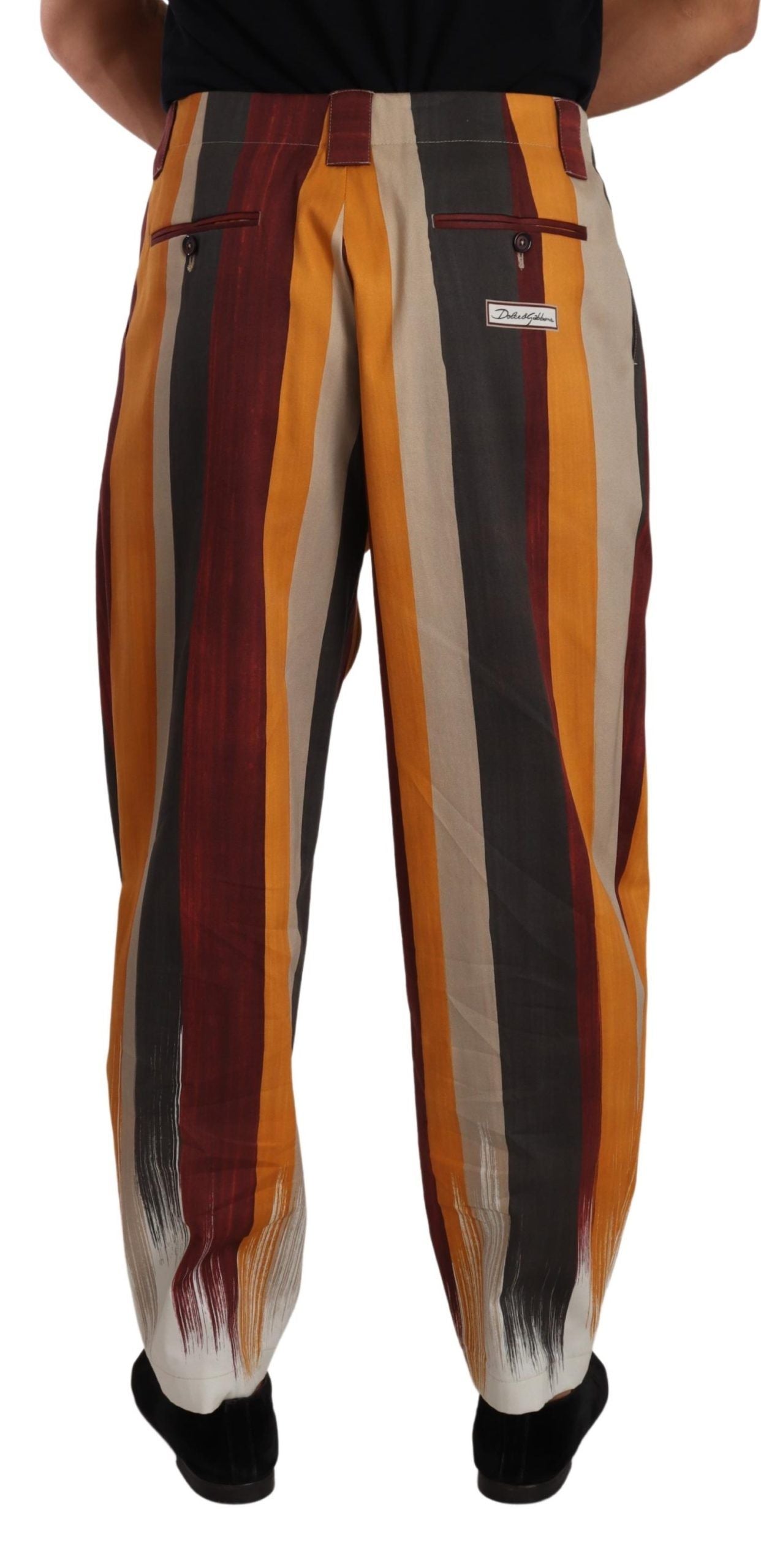 Dolce &amp; Gabbana Elegante gestreifte Skinny-Hose