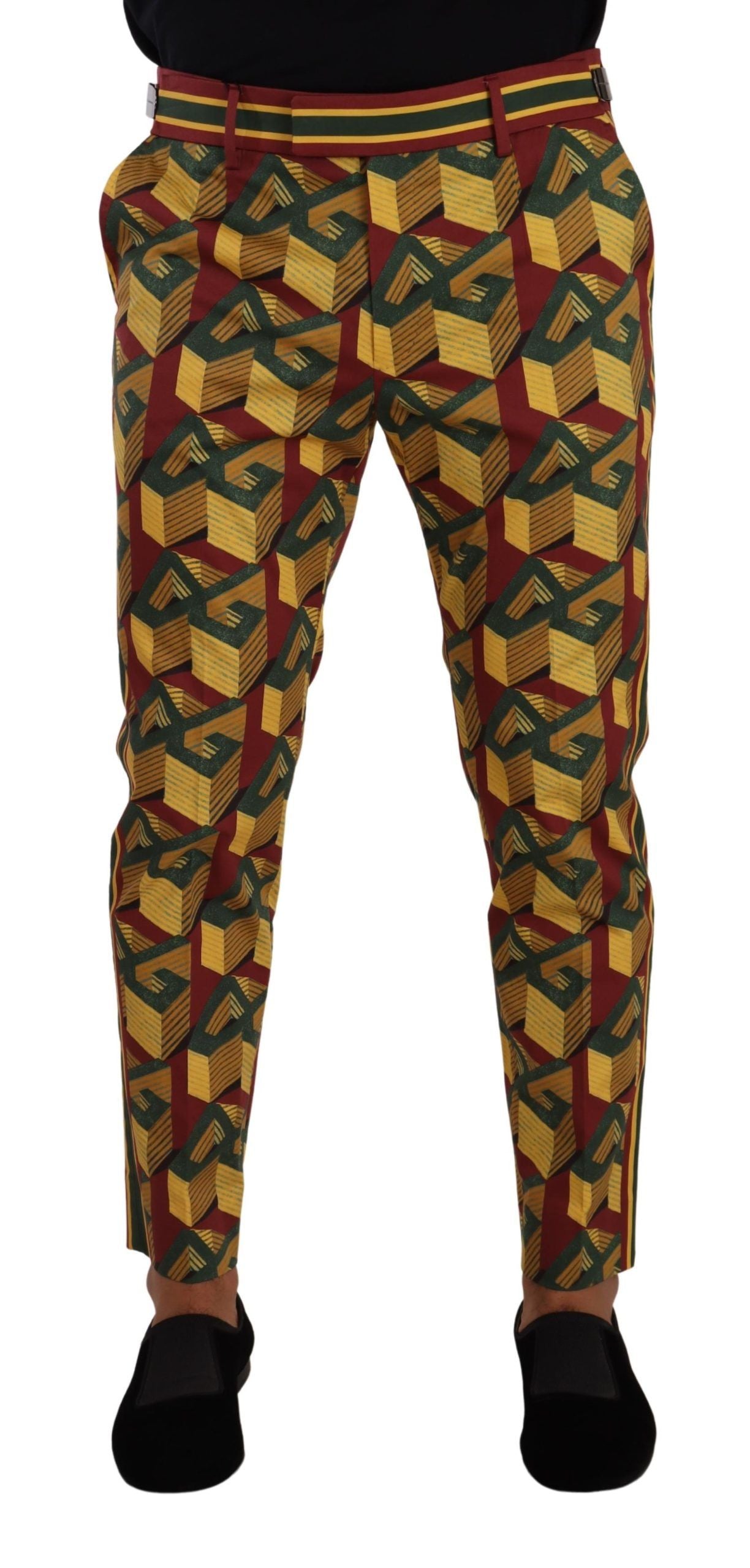 Dolce &amp; Gabbana Elegante mehrfarbige Karottenhose für Herren