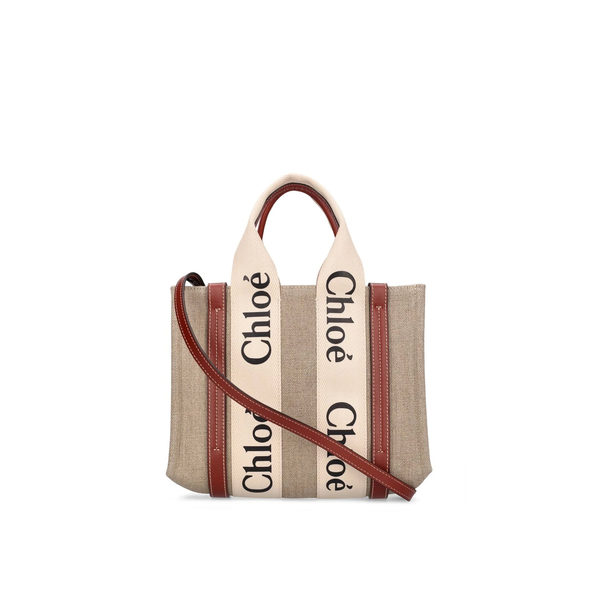 Chloe' Woody Small Tote Bag - WOMEN BAGS - CHLOE' - Tluxy New