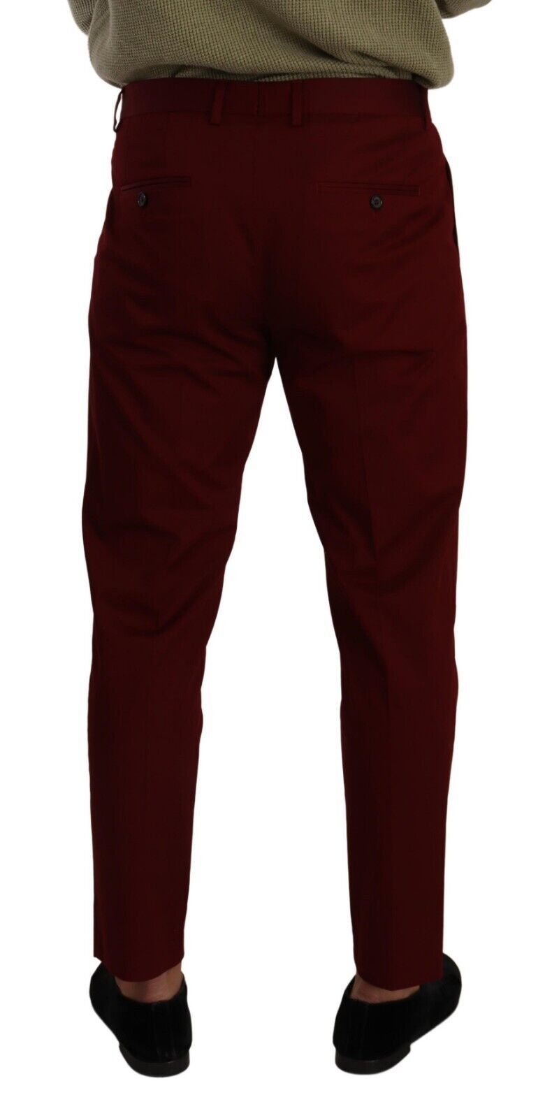Dolce &amp; Gabbana Elegante dunkelrote Chinos für Herren