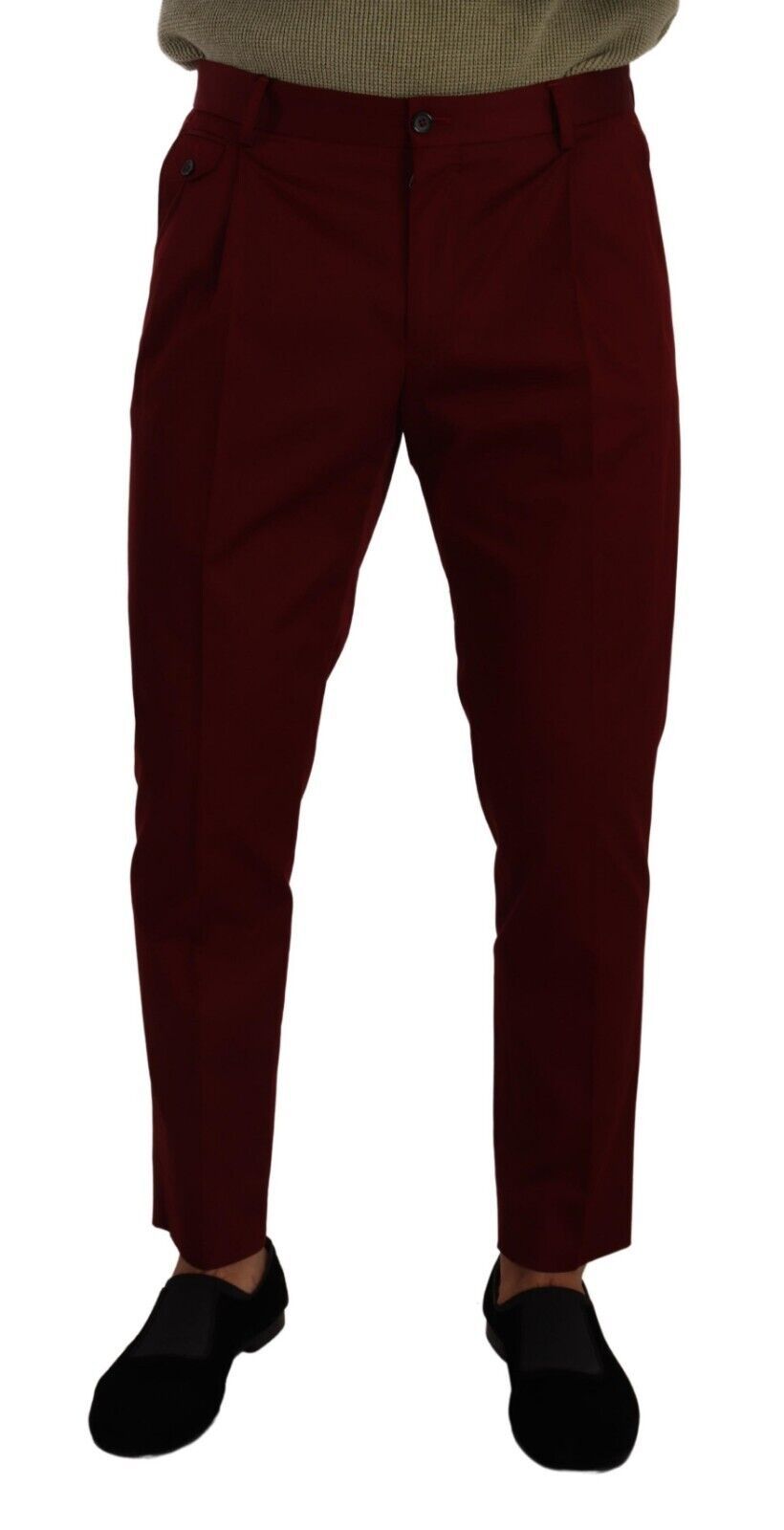 Dolce &amp; Gabbana Elegante dunkelrote Chinos für Herren