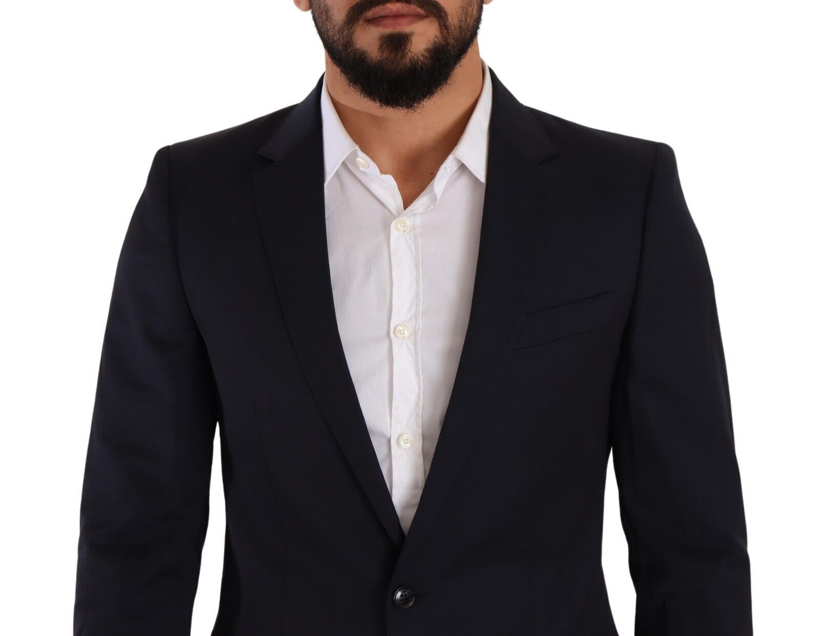 Dolce &amp; Gabbana – Eleganter, marineblauer Martini-Blazer in Slim Fit