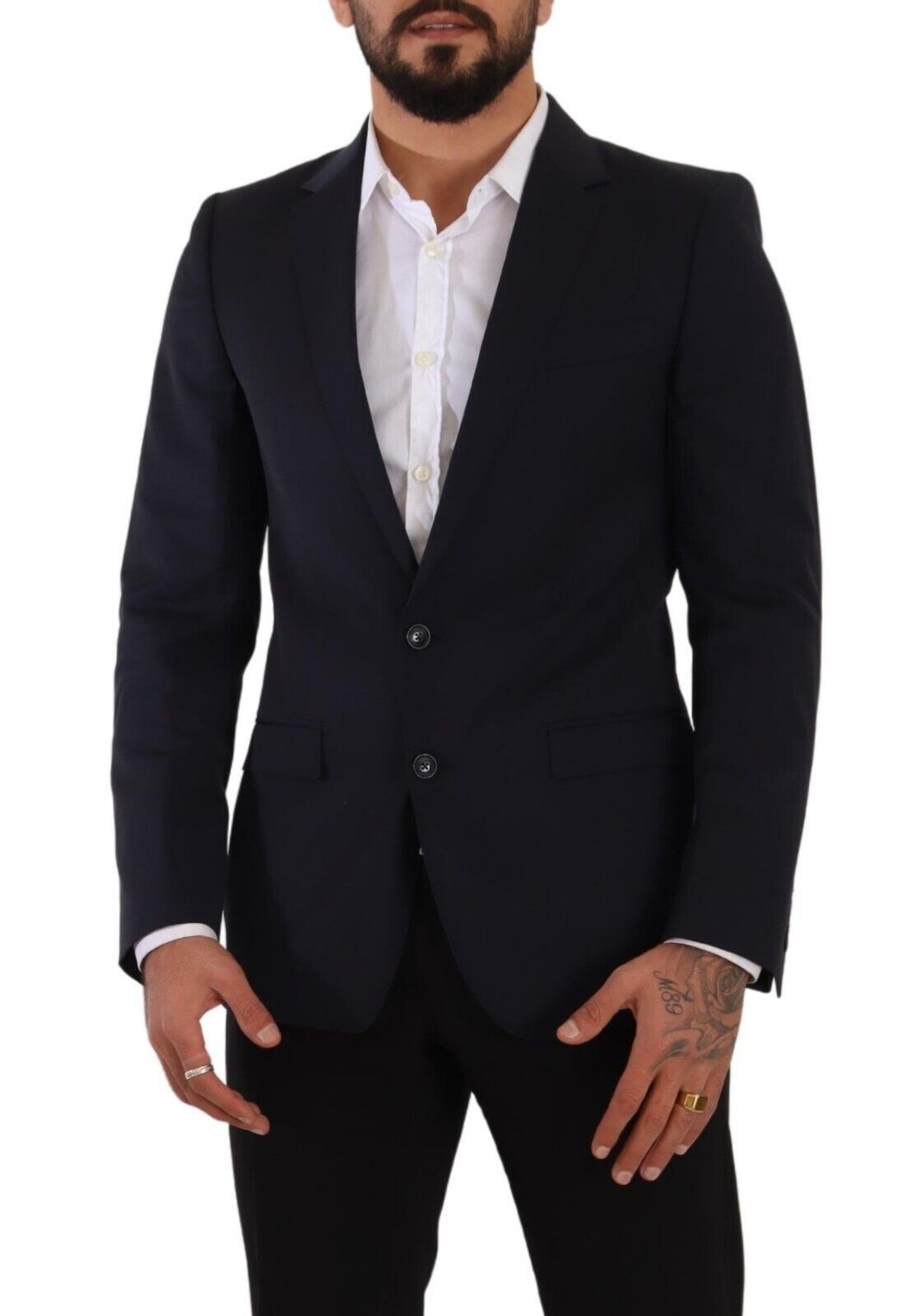 Dolce &amp; Gabbana – Eleganter, marineblauer Martini-Blazer in Slim Fit