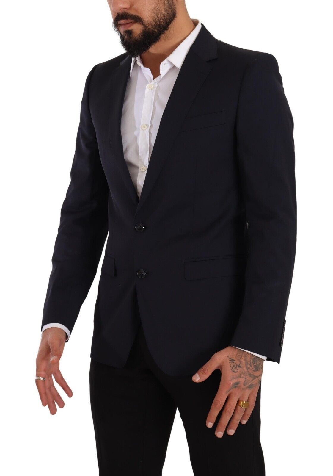 Dolce &amp; Gabbana – Eleganter, marineblauer Martini-Blazer in Slim Fit