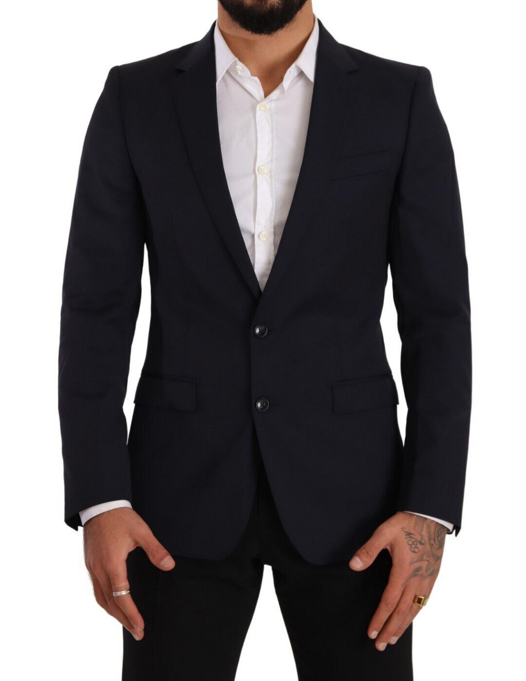 Dolce &amp; Gabbana – Eleganter, marineblauer Martini-Blazer in Slim Fit