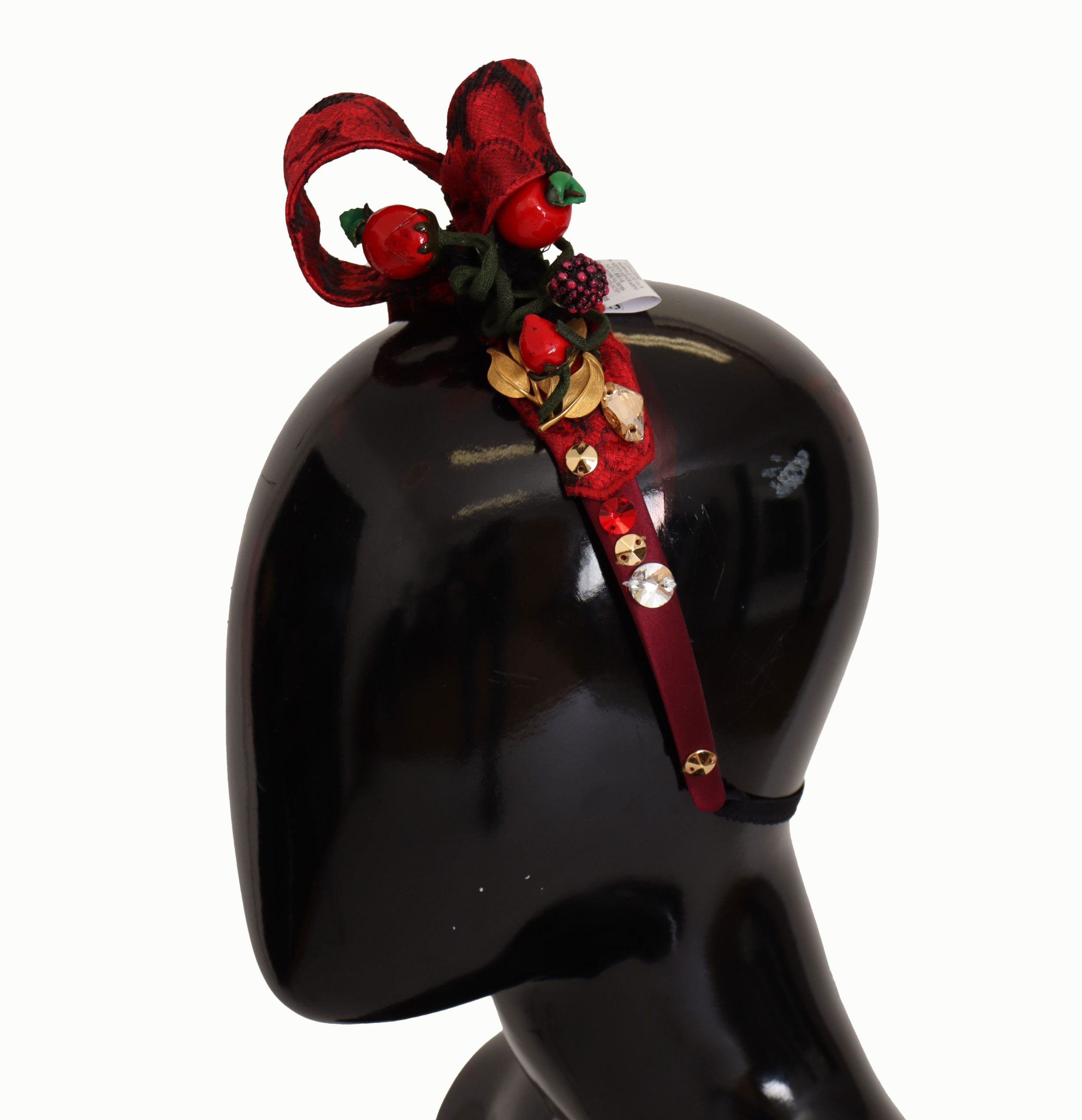 Dolce &amp; Gabbana Cherry Sicily verziertes rotes Diadem