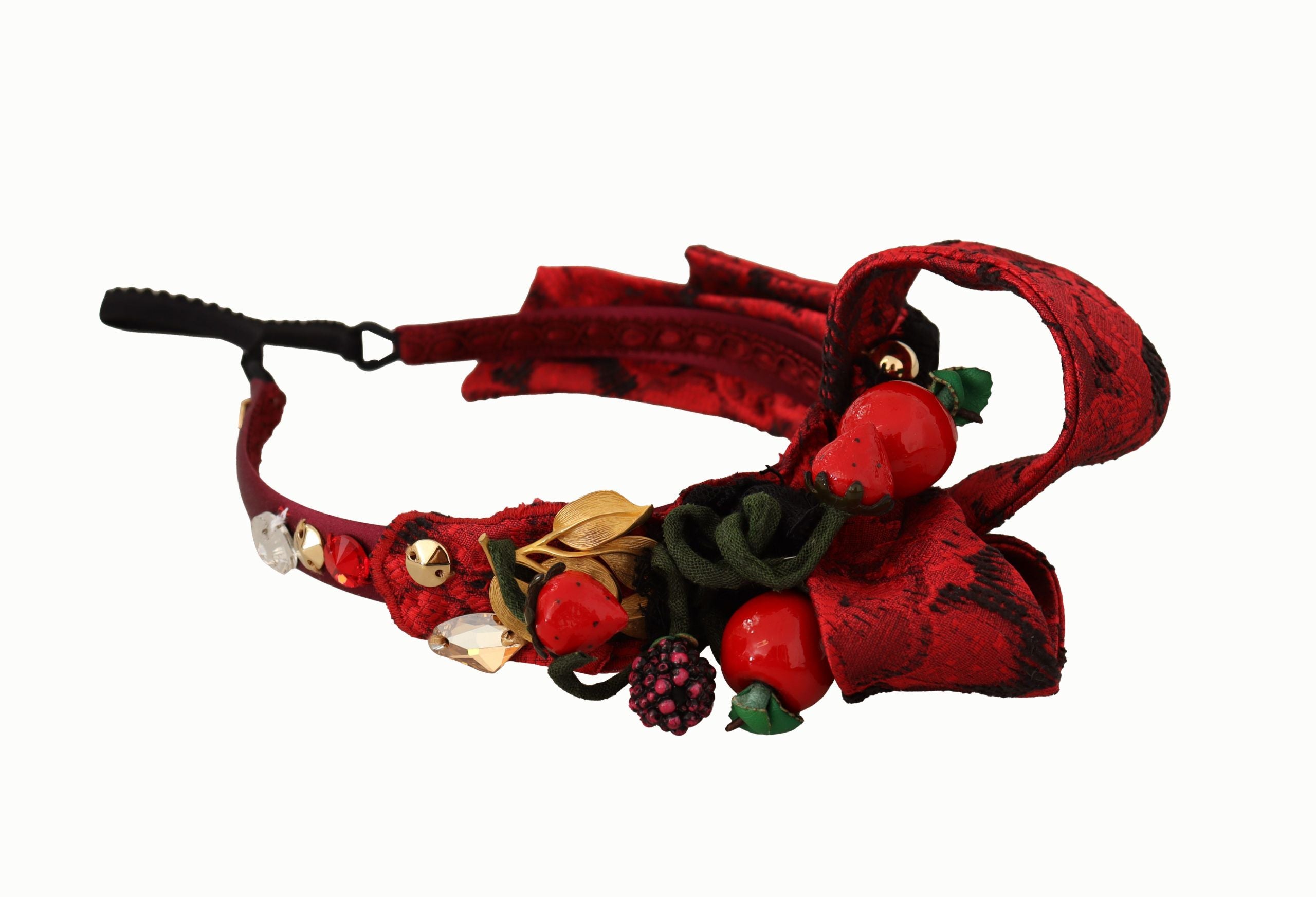 Dolce &amp; Gabbana Cherry Sicily verziertes rotes Diadem