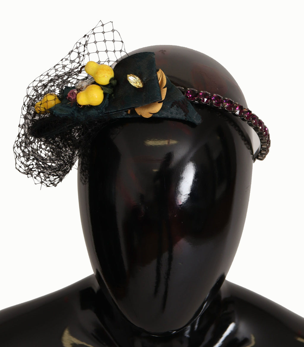 Dolce &amp; Gabbana Charmantes sizilianisches Zitronen-Kristall-Stirnband