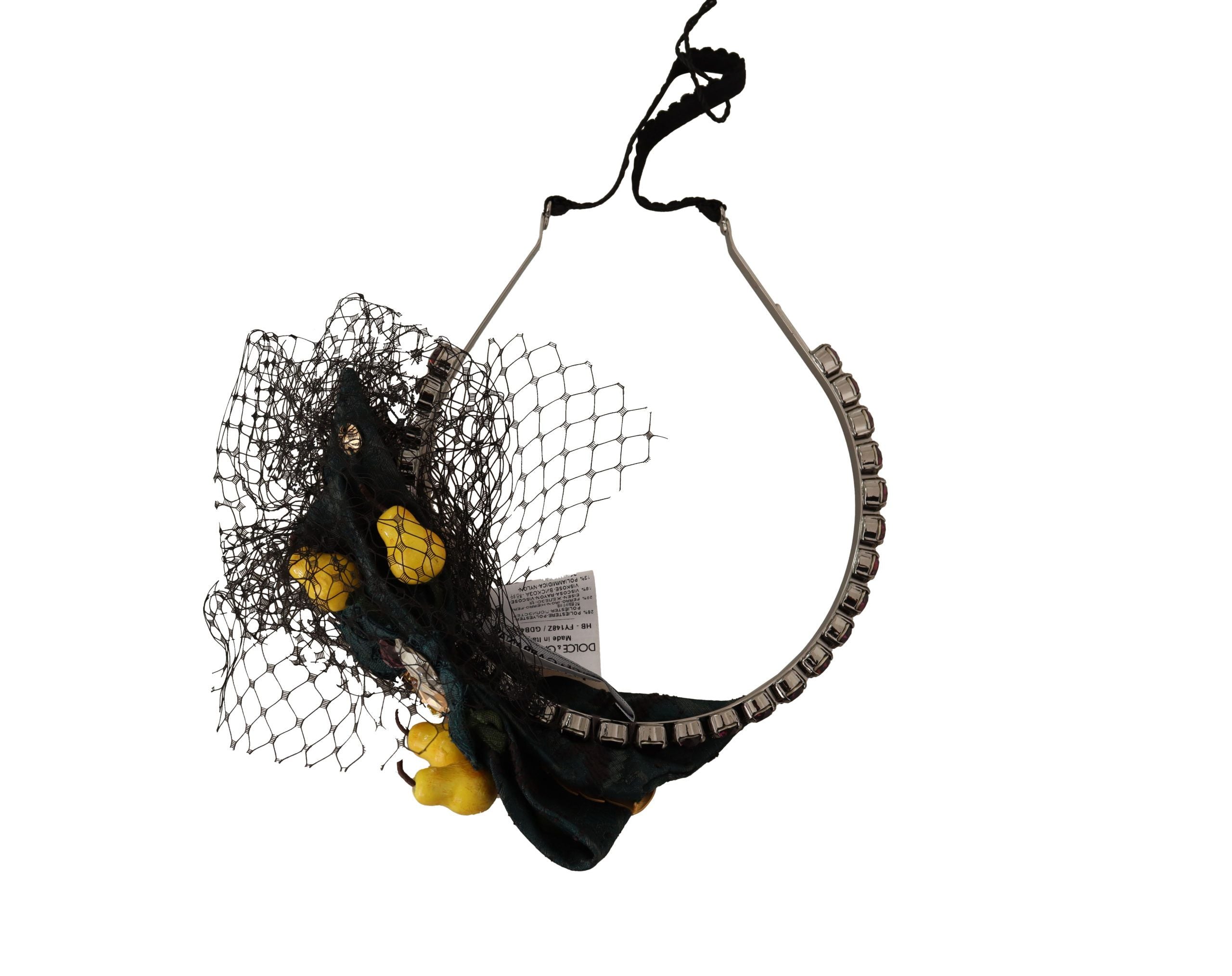 Dolce &amp; Gabbana Charmantes sizilianisches Zitronen-Kristall-Stirnband