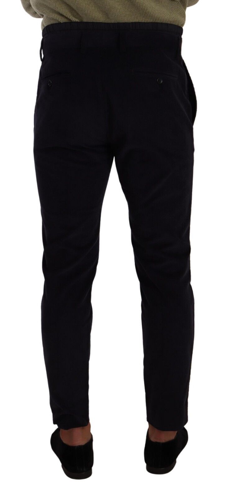Dolce &amp; Gabbana – Slim Fit Luxe-Cordhose in Dunkelblau