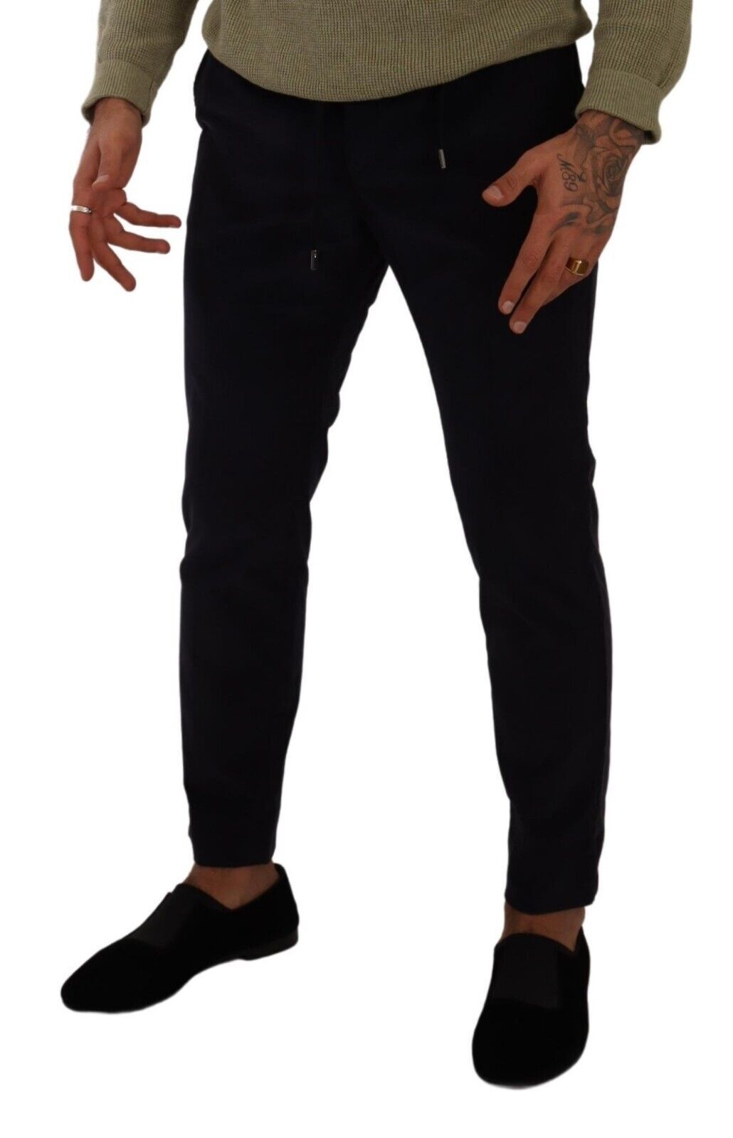 Dolce &amp; Gabbana – Slim Fit Luxe-Cordhose in Dunkelblau