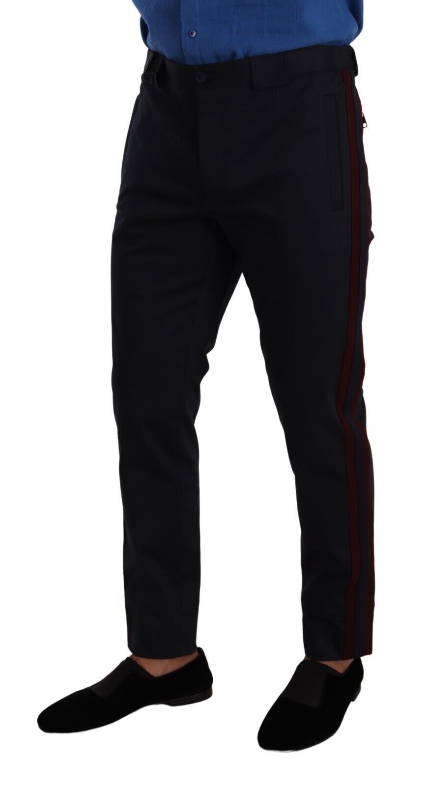 Dolce &amp; Gabbana – Schicke Chinohose in Slim Fit in Blau