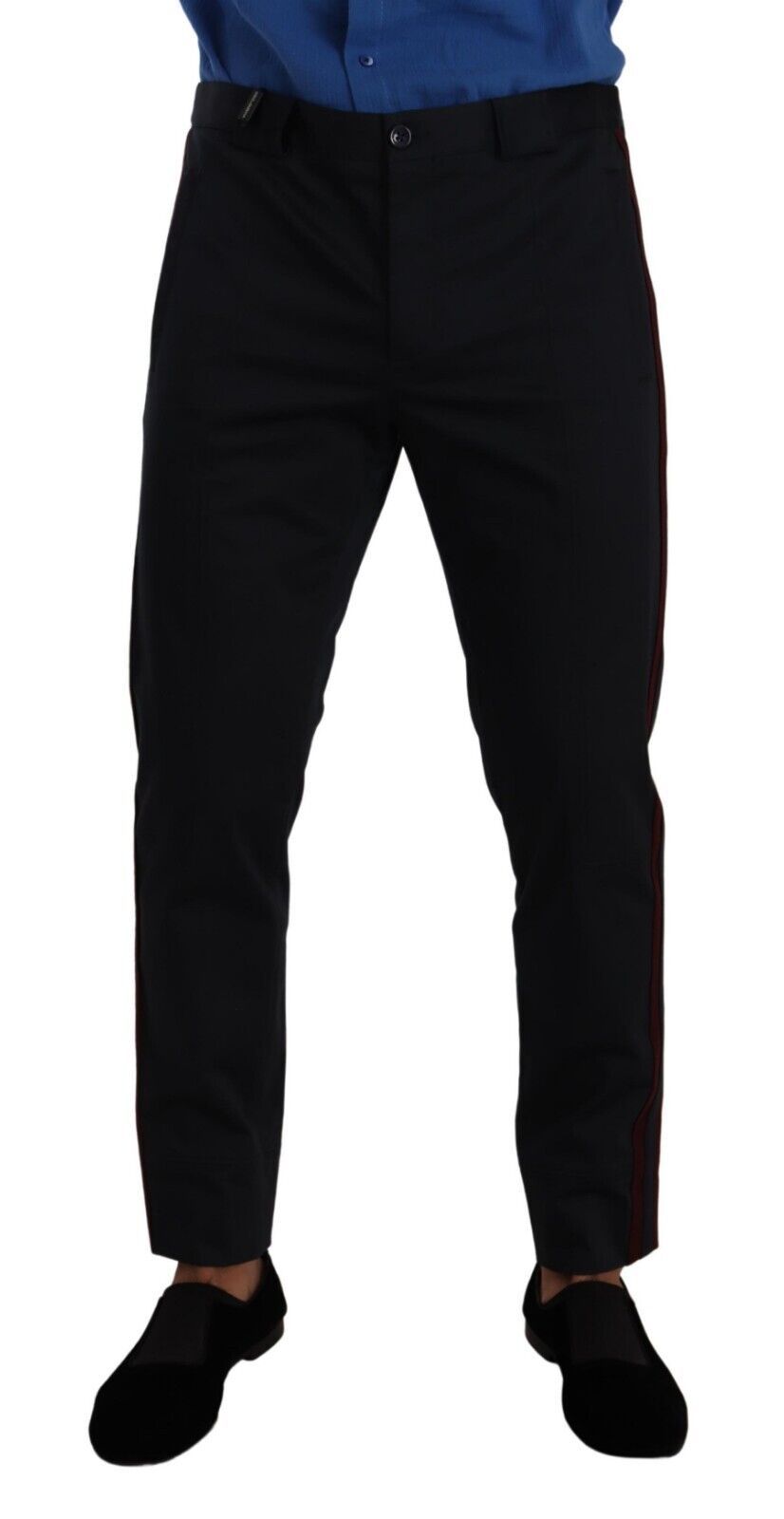 Dolce &amp; Gabbana – Schicke Chinohose in Slim Fit in Blau