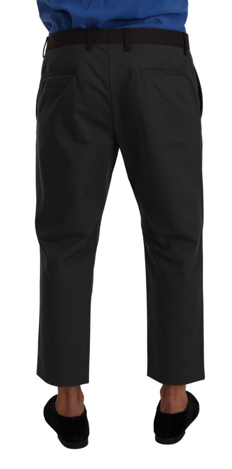Dolce &amp; Gabbana Elegante Cropped-Hose in Grau- und Bordeauxtönen