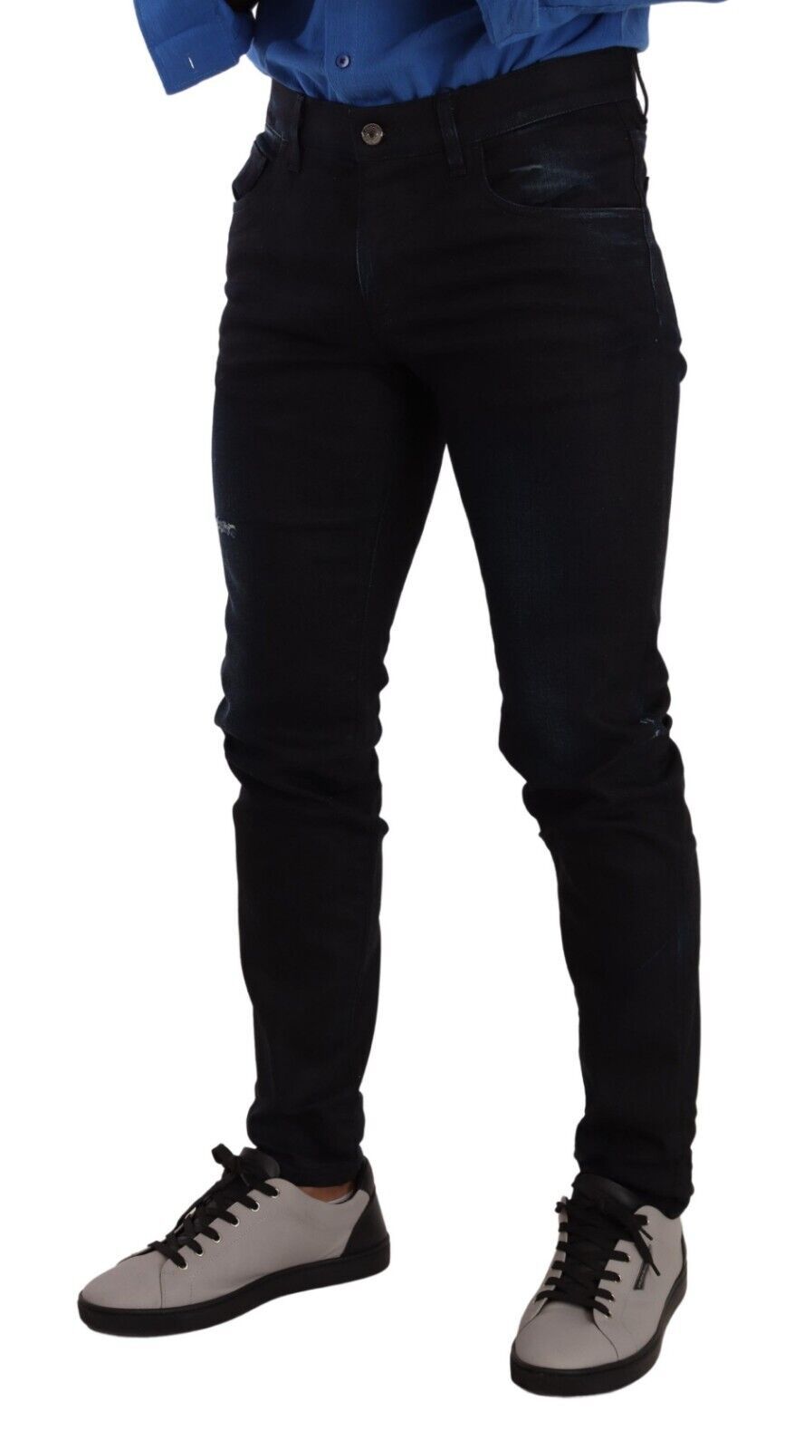 Dolce &amp; Gabbana Elegante Slim Fit Jeans in Dunkelblau