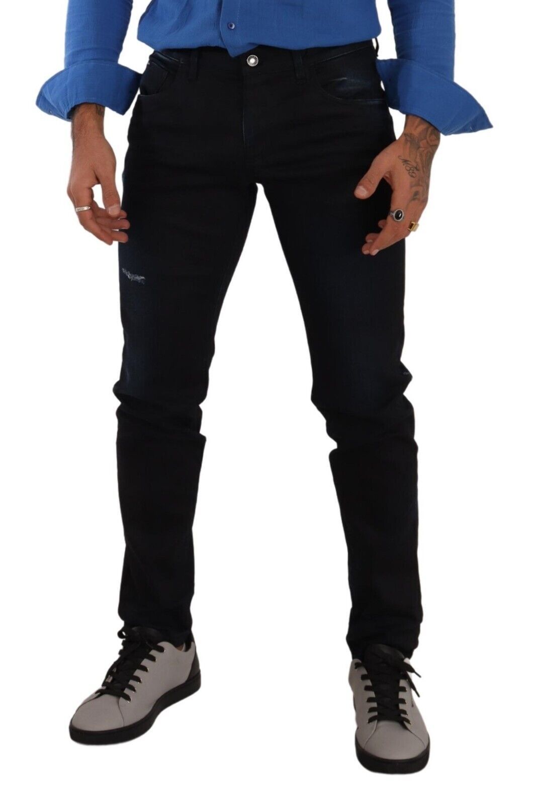 Dolce &amp; Gabbana Elegante Slim Fit Jeans in Dunkelblau