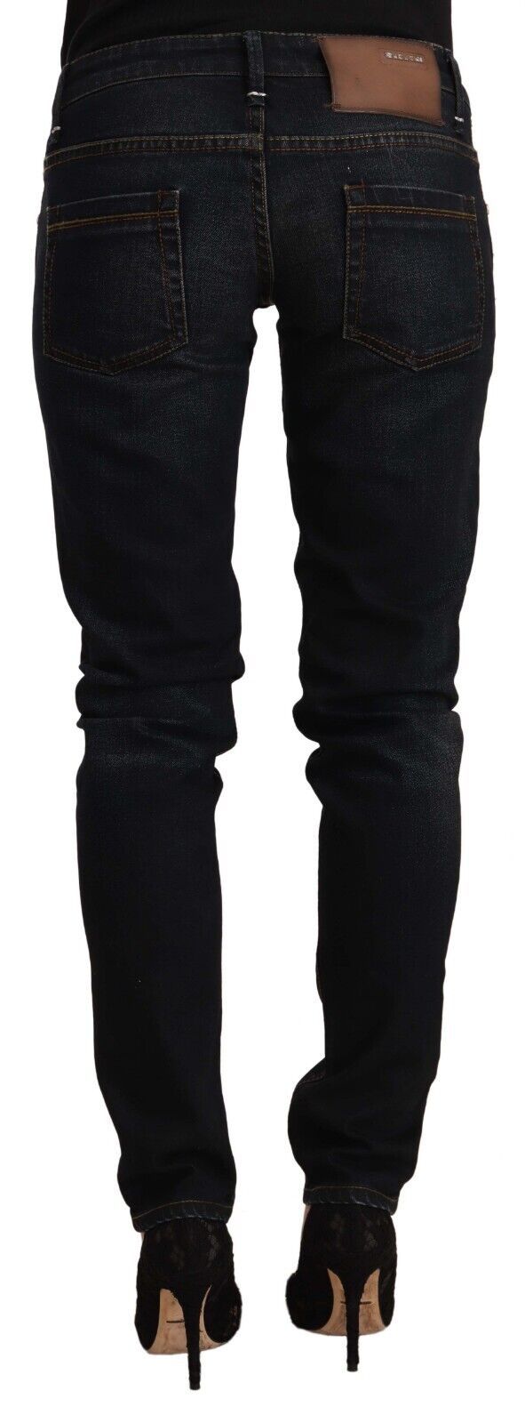 Acht Chic Black Washed Skinny Jeans für Sie