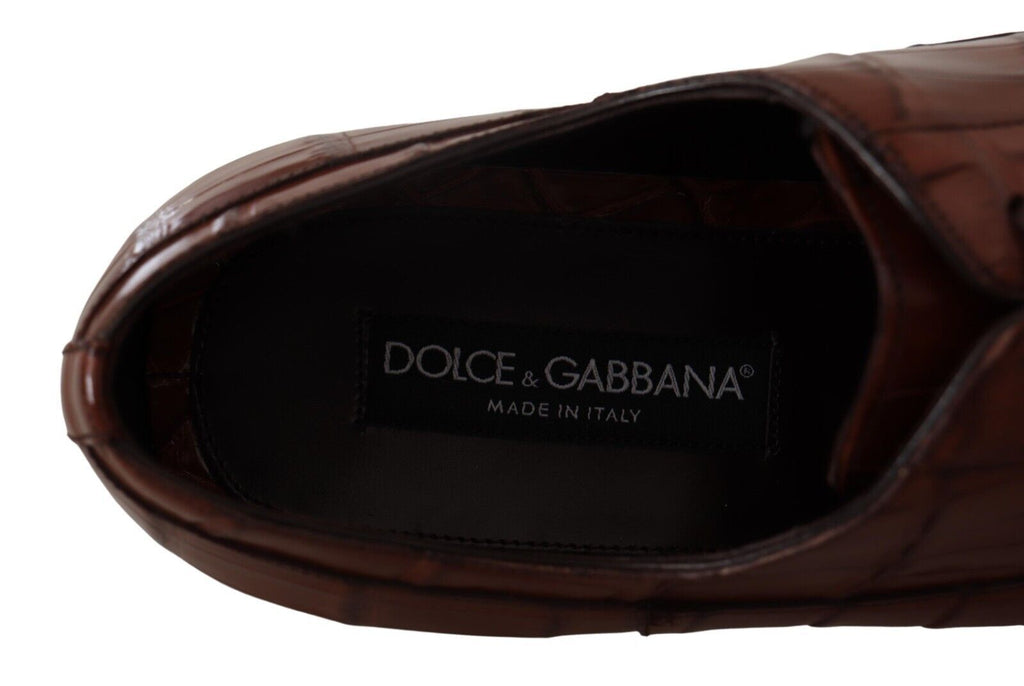 Dolce &amp; Gabbana Elegante Abendschuhe aus exotischem Krokodilleder