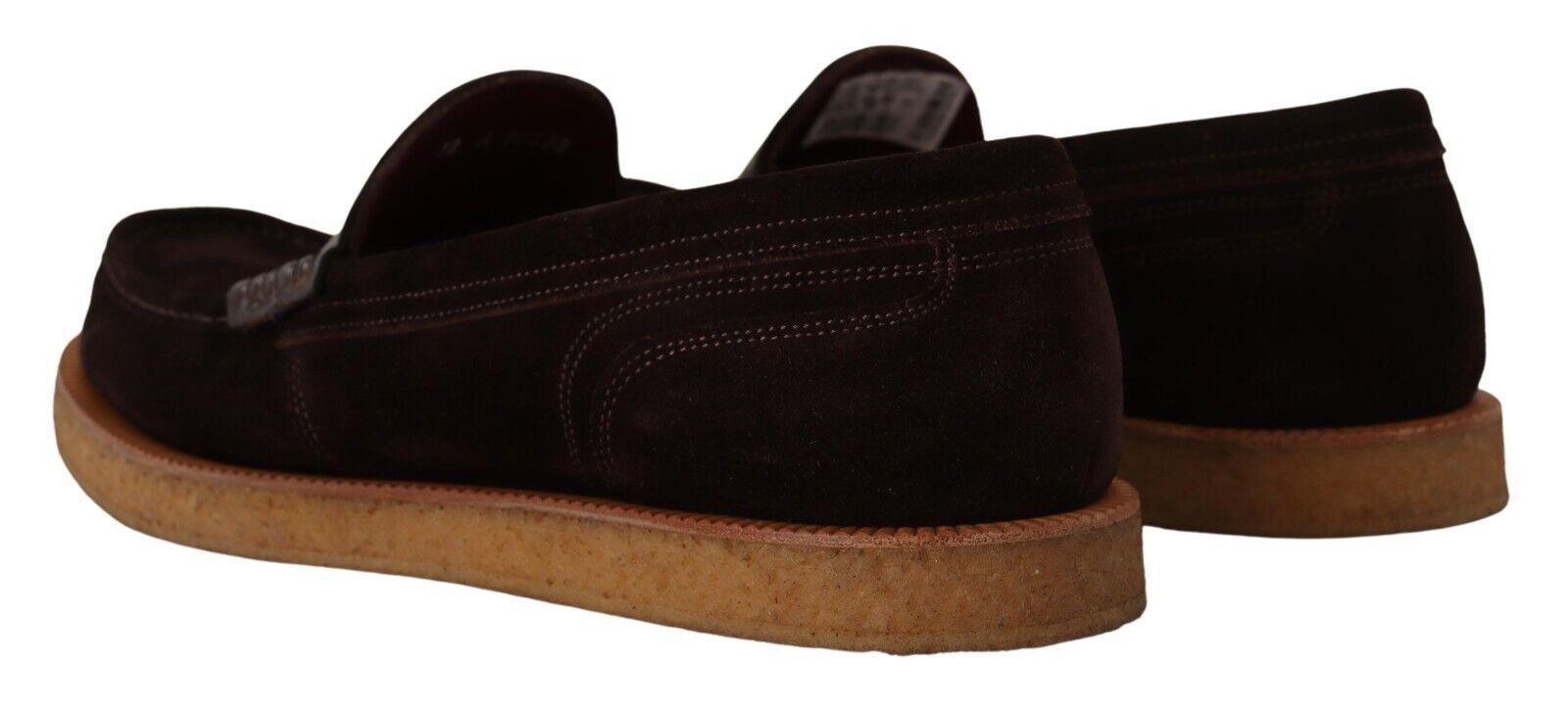 Dolce &amp; Gabbana Elegante Loafer aus Wildleder-Krokodil in Braun