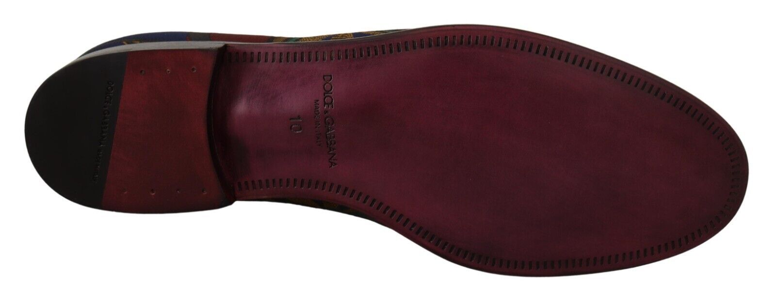 Dolce &amp; Gabbana – Mehrfarbige Jacquard-Loafer-Hausschuhe zum Hineinschlüpfen