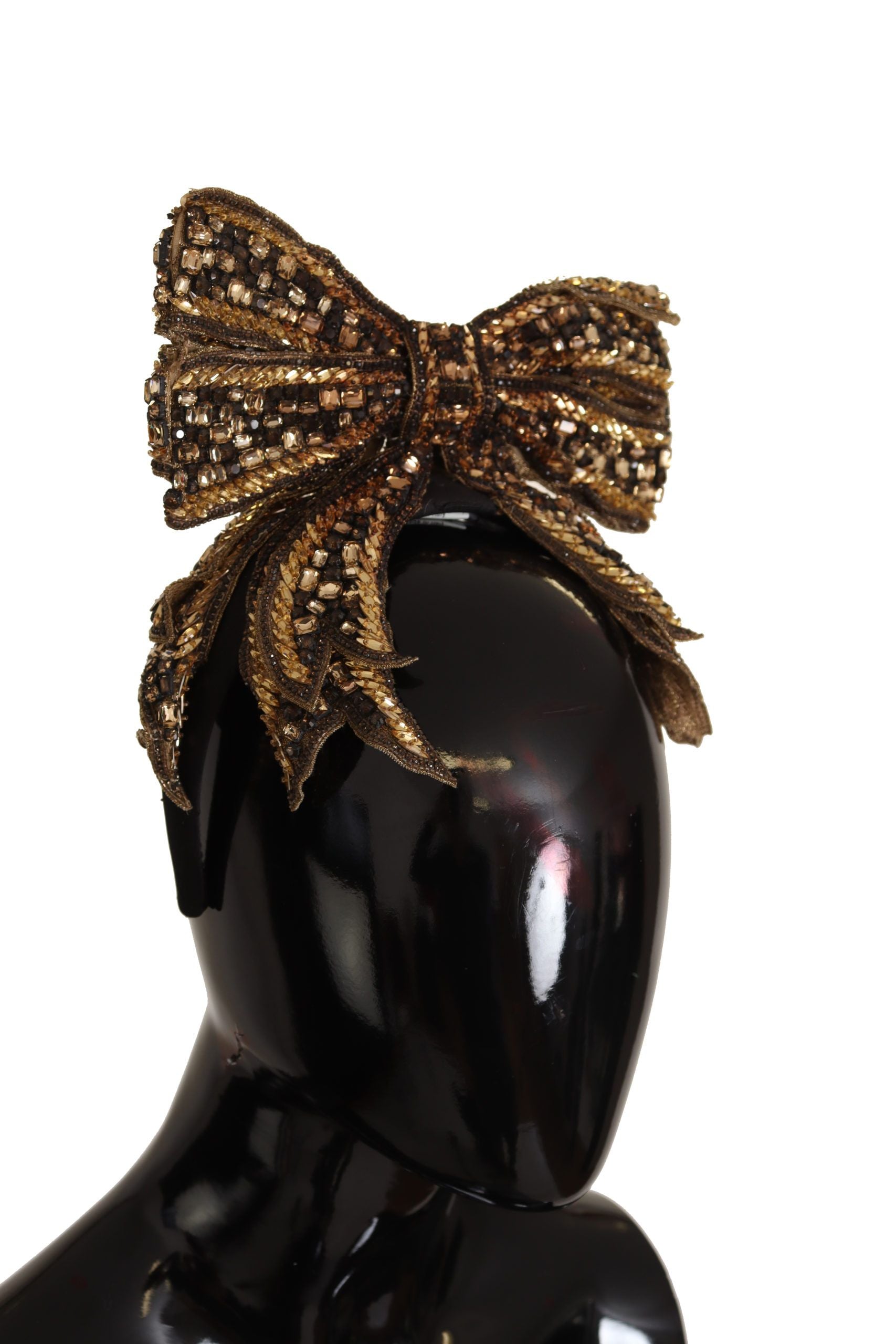 Dolce &amp; Gabbana Elegantes, goldverziertes Seidendiadem
