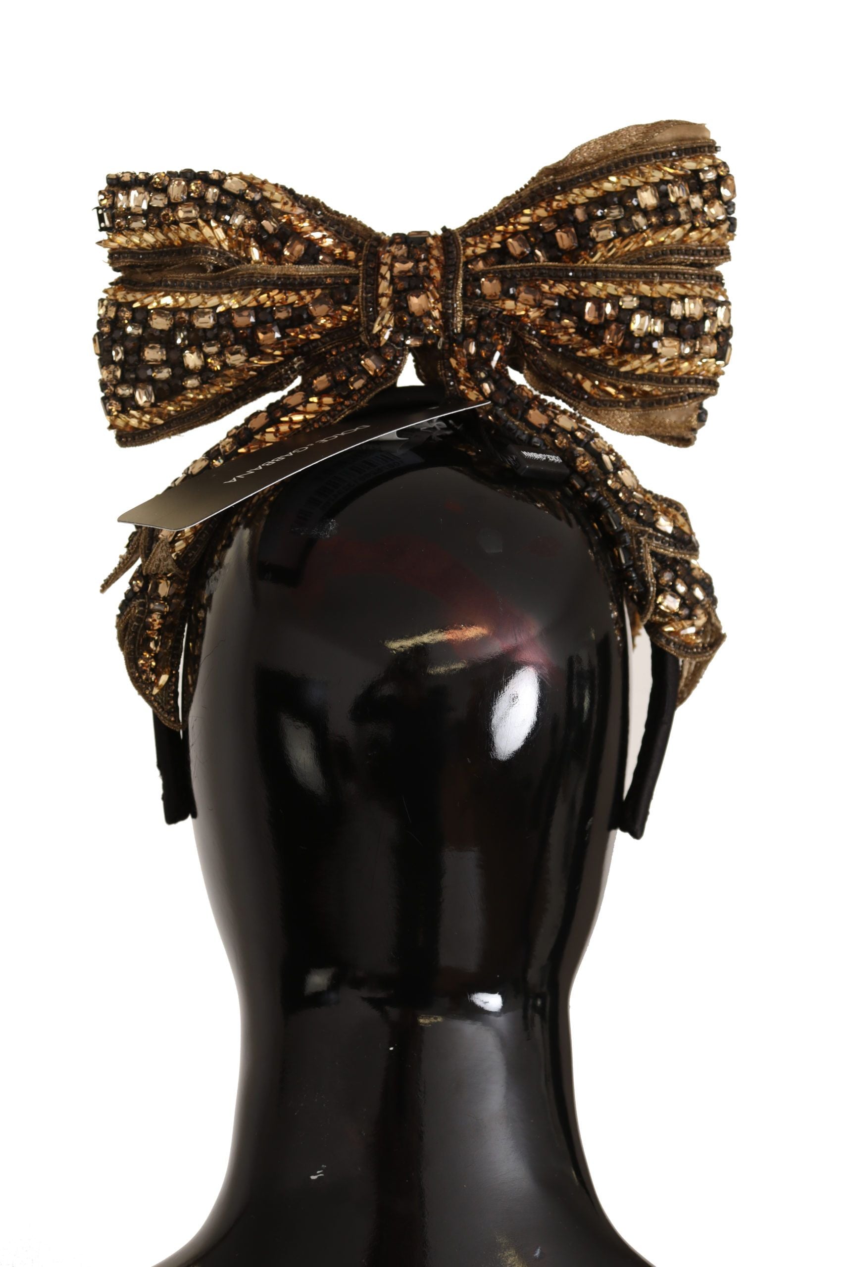 Dolce &amp; Gabbana Elegantes, goldverziertes Seidendiadem
