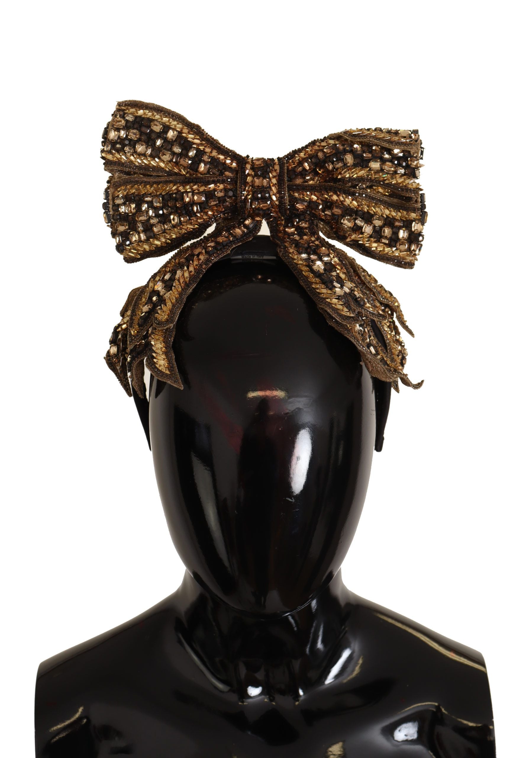 Dolce &amp; Gabbana Elegantes, goldverziertes Seidendiadem