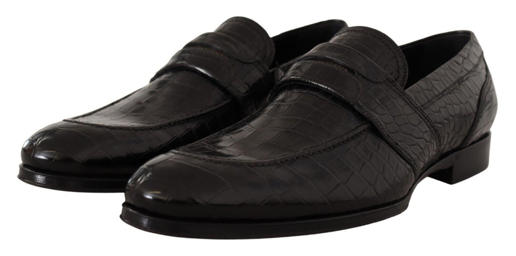 Dolce &amp; Gabbana Elegante Mokassins aus Krokodilleder