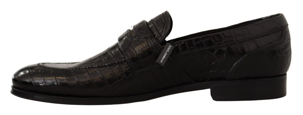 Dolce &amp; Gabbana Elegante Mokassins aus Krokodilleder