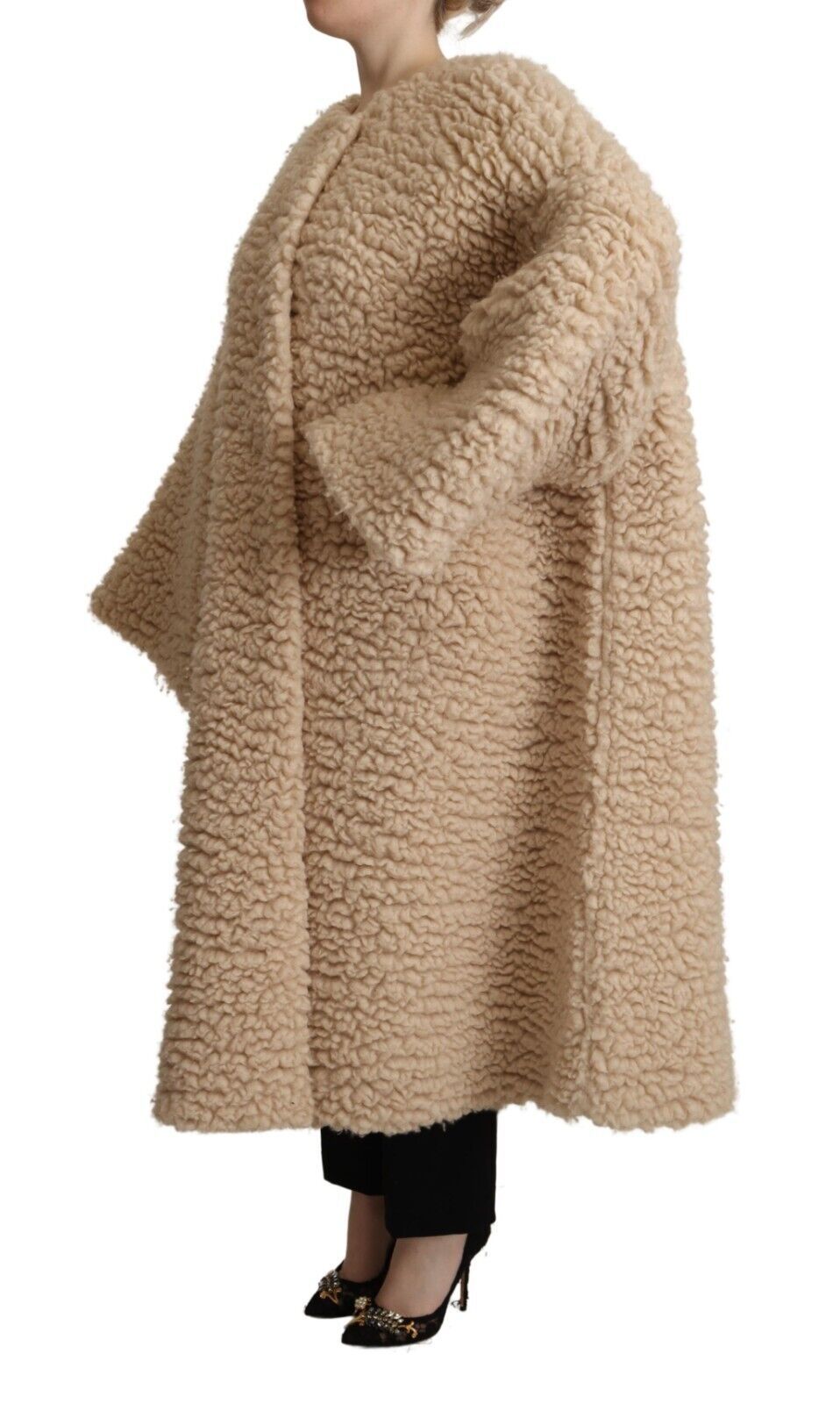 Dolce &amp; Gabbana Elegante beige Kaschmir-Manteljacke