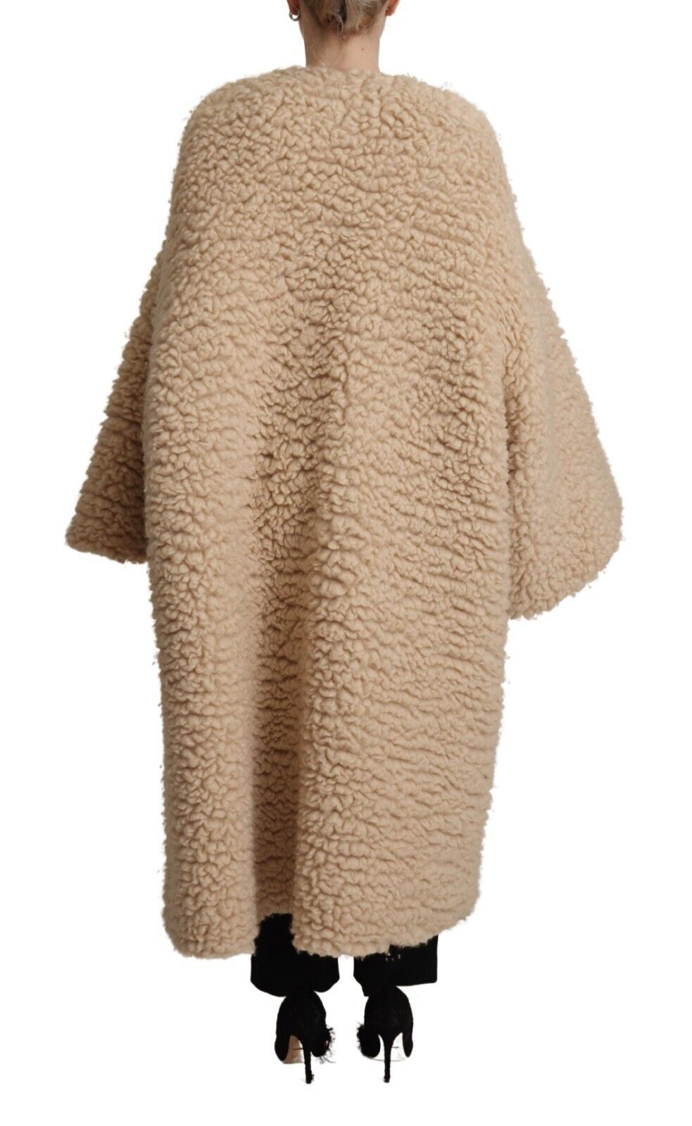 Dolce &amp; Gabbana Elegante beige Kaschmir-Manteljacke