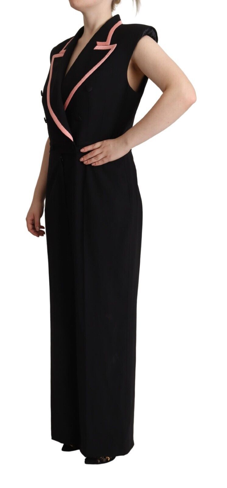 Dolce &amp; Gabbana Eleganter ärmelloser Jumpsuit aus Wollmischung
