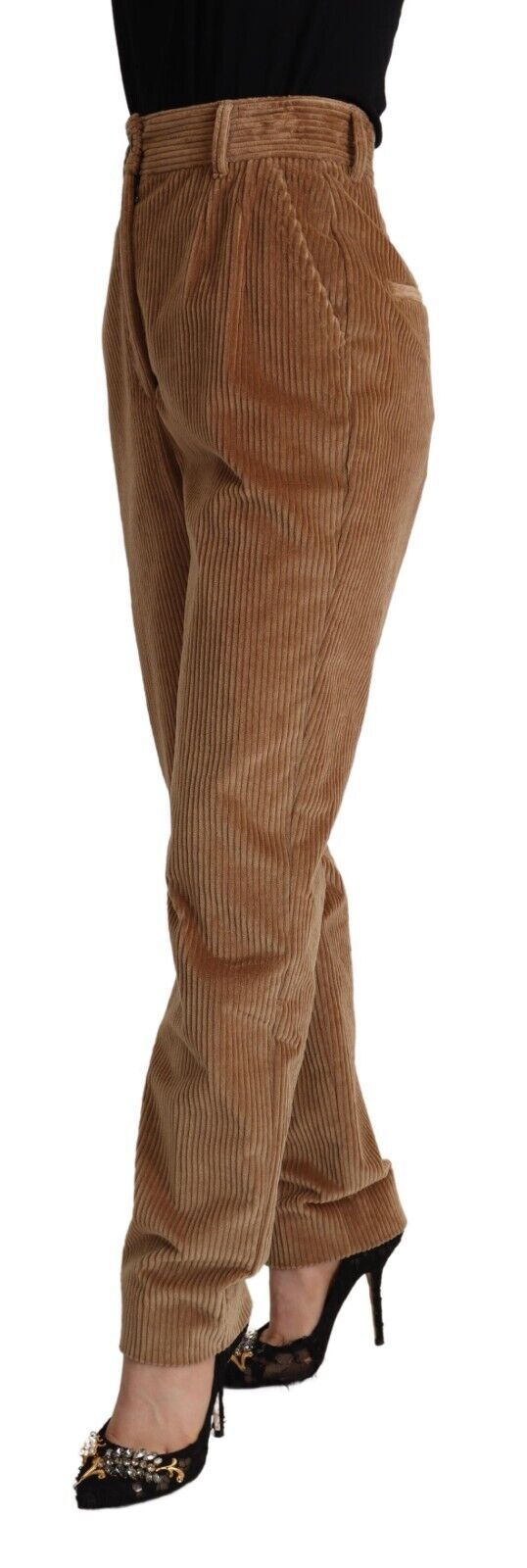 Dolce &amp; Gabbana Schicke Skinny-Hose aus Cord mit hoher Taille