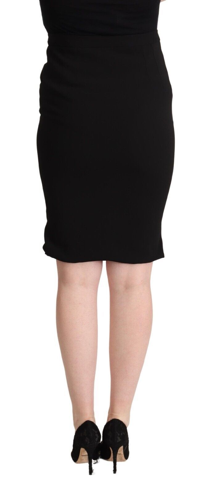 Dolce &amp; Gabbana – Schicker Bleistiftrock mit hoher Taille in Schwarz