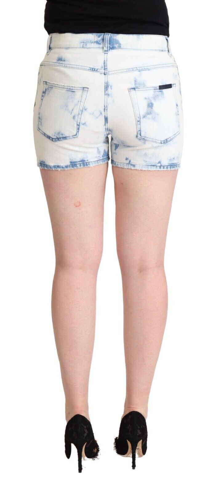 Dolce &amp; Gabbana Schicke weiße Denim-Shorts mit mittlerer Taille
