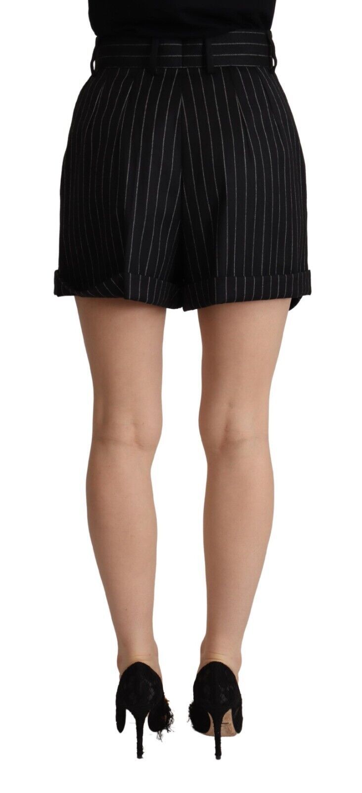 Dolce &amp; Gabbana Elegante gestreifte Bermuda-Shorts mit hoher Taille