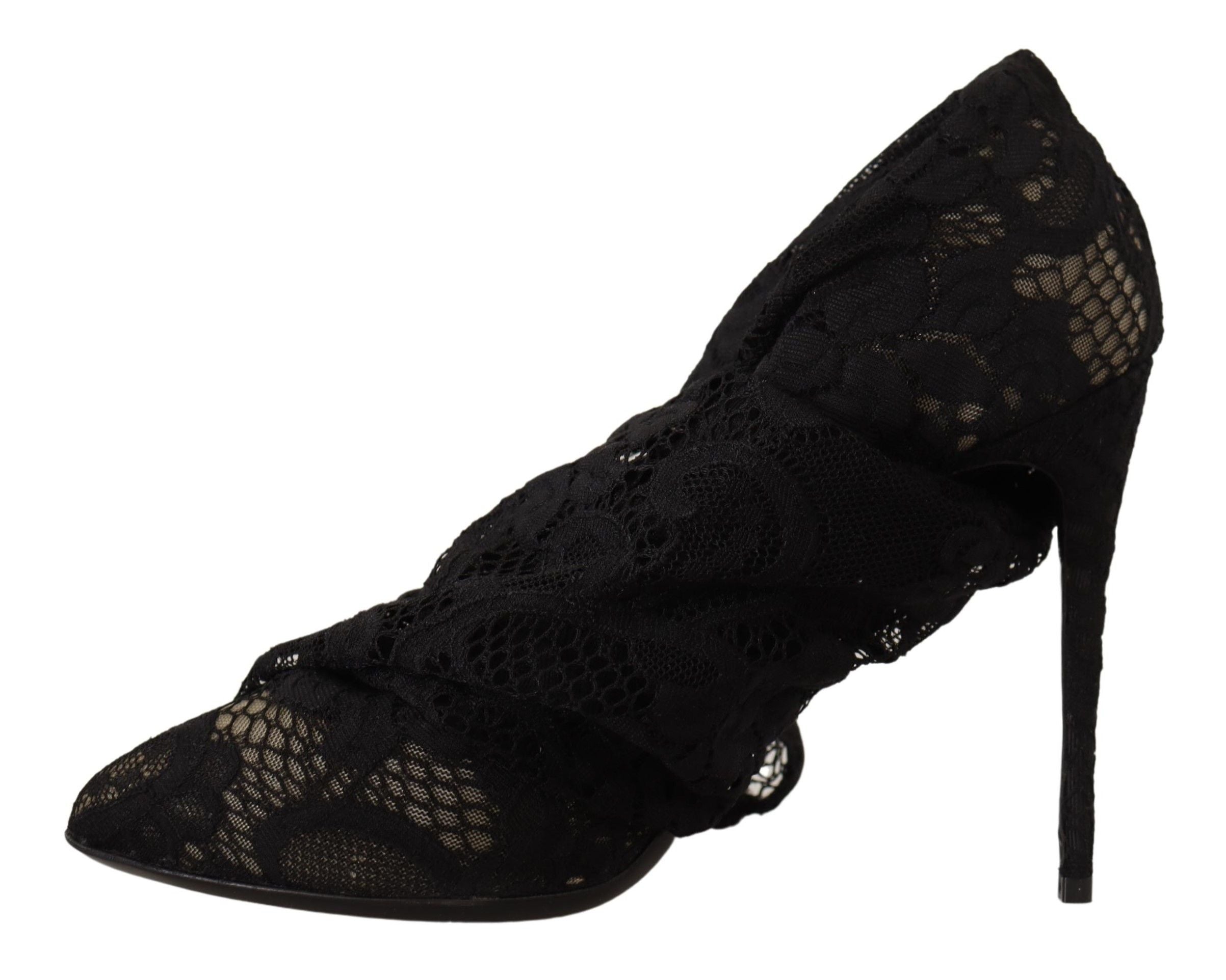 Dolce &amp; Gabbana – Elegante Stretch-Sockenstiefel in glattem Schwarz