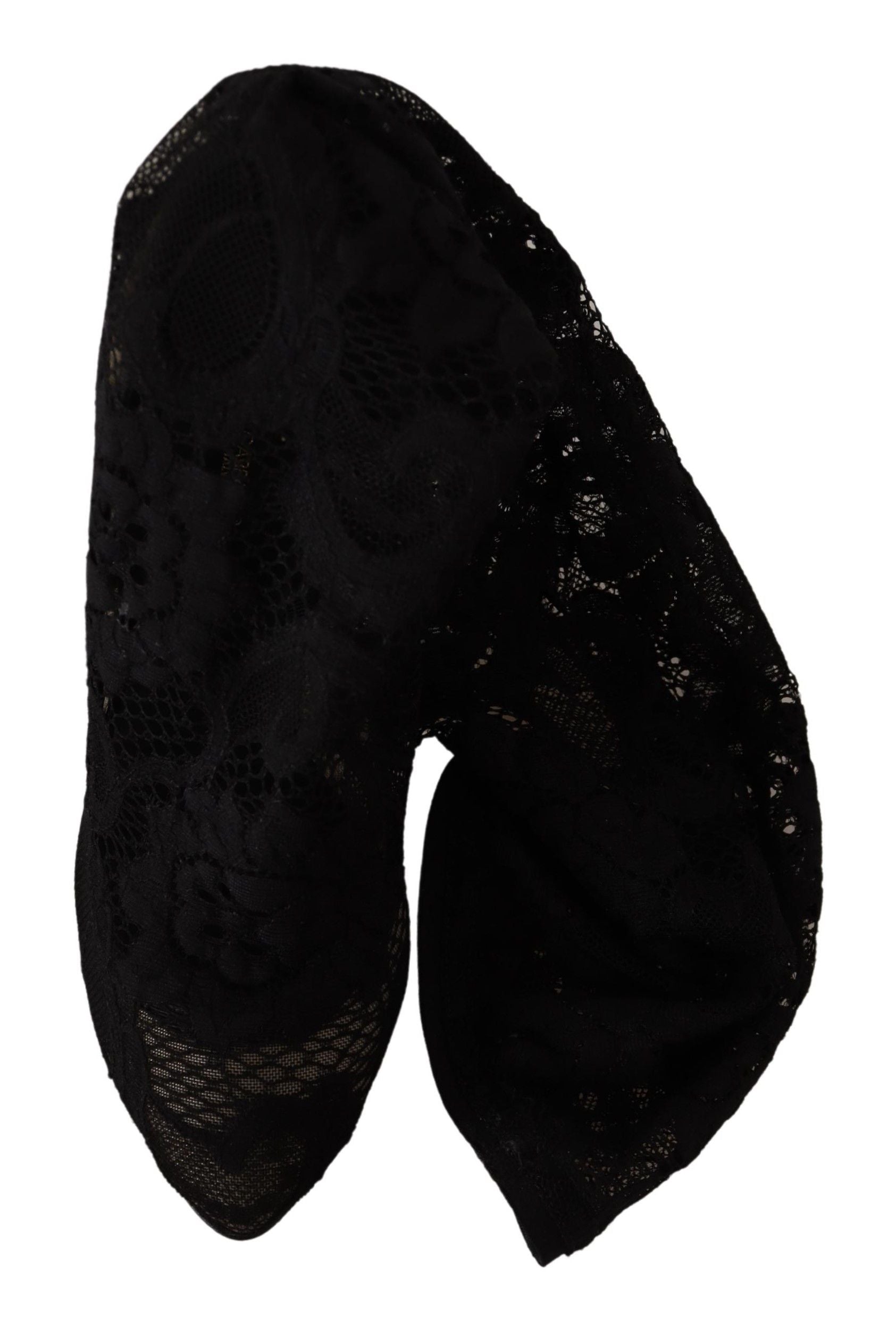 Dolce &amp; Gabbana – Elegante Stretch-Sockenstiefel in glattem Schwarz