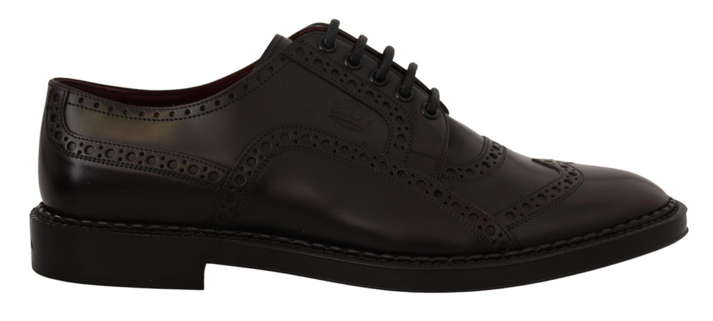 Dolce &amp; Gabbana – Elegante Derby-Schuhe aus lila Leder