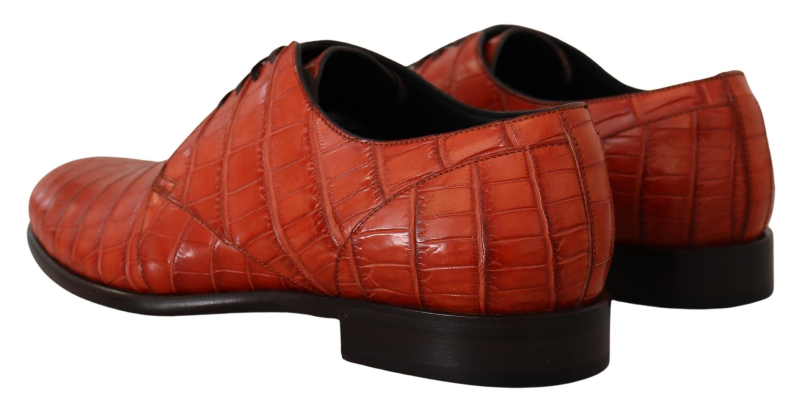 Dolce &amp; Gabbana – Exquisite Schnürschuhe aus exotischem Krokodilleder