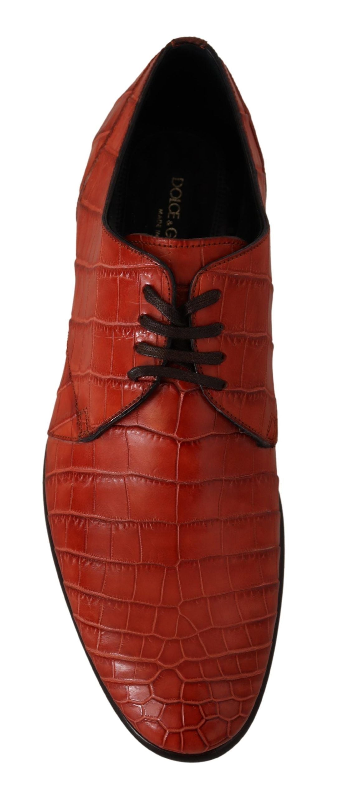 Dolce &amp; Gabbana – Exquisite Schnürschuhe aus exotischem Krokodilleder